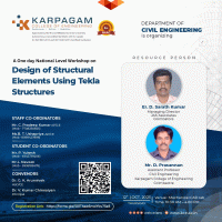 One Day National Level Workshop on Tekla structures 2023 Workshop Poster